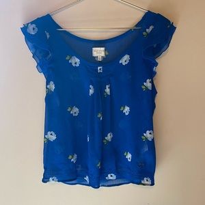 Blue floral blouse from Gilly Hicks